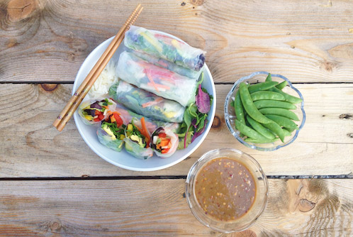 Rainbow Spring Rolls