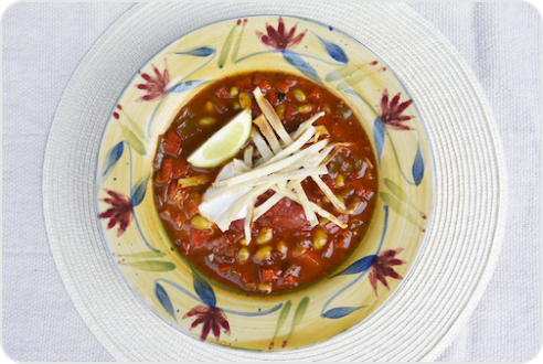 Light and Tangy Tortilla Soup