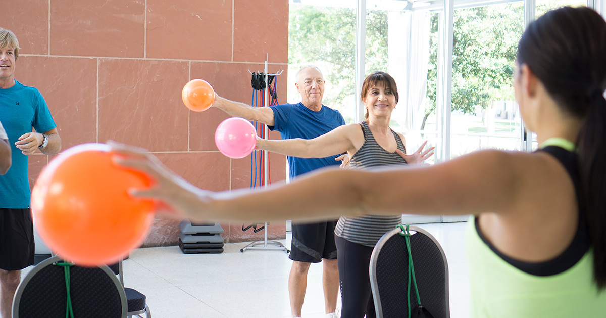balance ball exercises for seniors