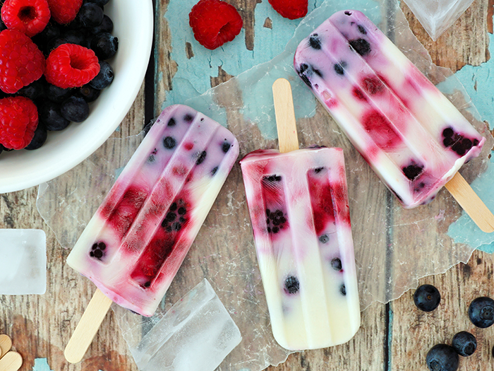 mixed berry yogurt pops for a story on meal planningn tips for diabetes